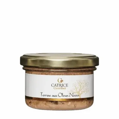 Épicerie fine - Terrine aux olives noires 100g - CATRICE GOURMET