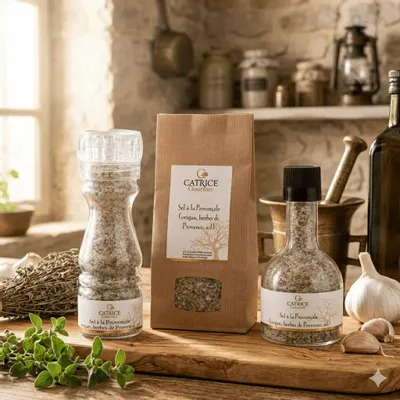 Delicatessen - Provençal salt (oregano, mixed Herbs, garlic) - CATRICE GOURMET