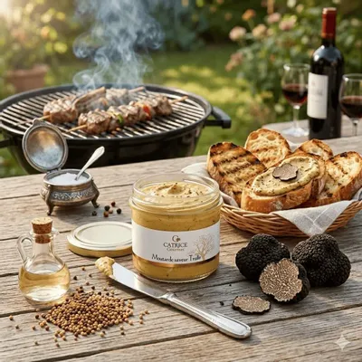 Épicerie fine - Moutarde saveur truffe 100g - CATRICE GOURMET