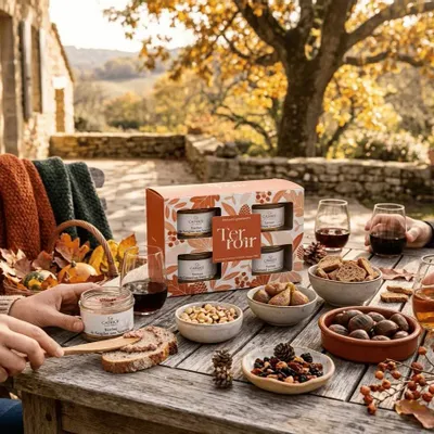 Delicatessen - Terroir Gourmet BOX New for 2026 Venison terrine with chestnuts 100g Pheasant terrine with mushrooms 100g Wild boar terrine with hazelnuts Duck terrine with green pepper 100g - CATRICE GOURMET