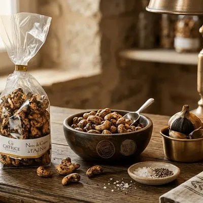 Delicatessen - Cashew nuts with black garlic 150g - CATRICE GOURMET