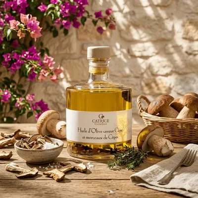 Delicatessen - Olive oil with porcini mushrooms - CATRICE GOURMET