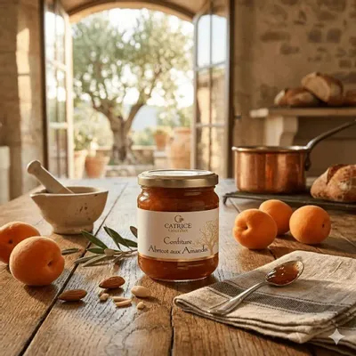 Delicatessen - Apricot jam with almonds 250g - CATRICE GOURMET