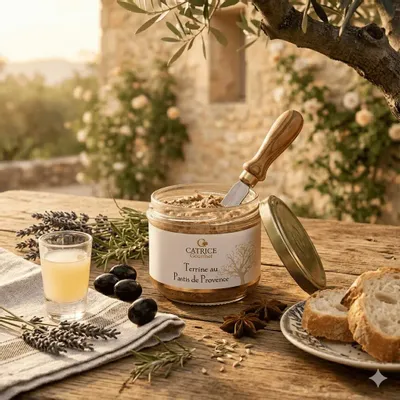 Delicatessen - Pork terrine with Pastis of Provence - CATRICE GOURMET