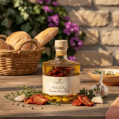 Oils and vinegars - Olive oil with sun-dried tomato, garlic & thyme - CATRICE GOURMET