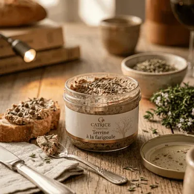 Delicatessen - Pork terrine with Farigoule - CATRICE GOURMET