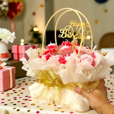 Candles - Scented Handmade Candle Flower Bouquet for Weddings - WIRAWIRI