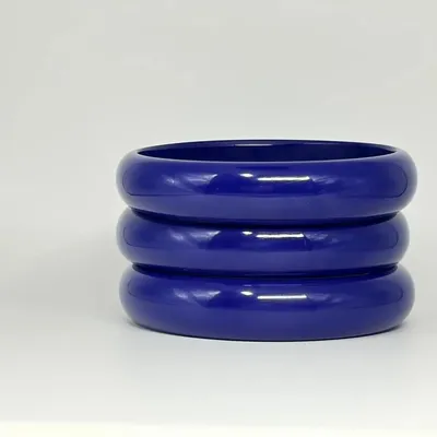 Bracelets - BRACELET EN RESINE BLEU INTENSE 12 MM - JOLIE JULIE