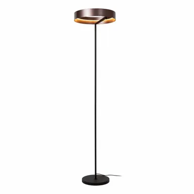 Floor lamps - Lucide LEONARD Lampadaire Diam 40cm LED CCT 2200-4000K Couleur Café - LUCIDE