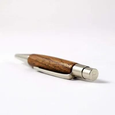 Jewelry - Berlin Mini Ballpoint Pen – « Walnut Wood  » - ATELIER FESSELER