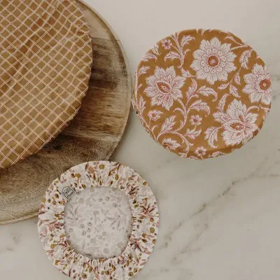 Food storage - Set of 3 coated cotton dish covers - POULE HOUSE