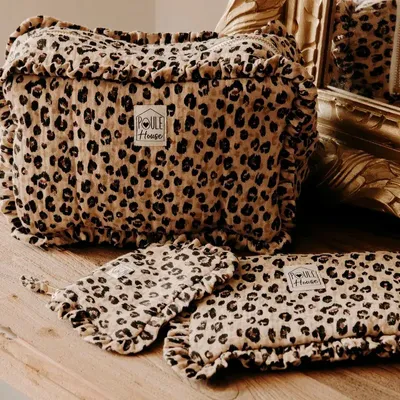 Travel accessories - Ruffled Toiletry Bag - POULE HOUSE