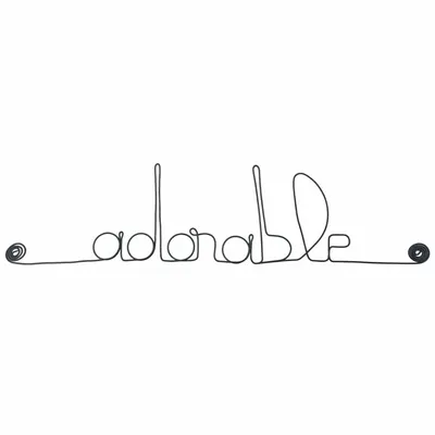 Other wall decoration - Wire Wall Decor\" Adorable\ "” - to pin - BIJOUX DE MUR