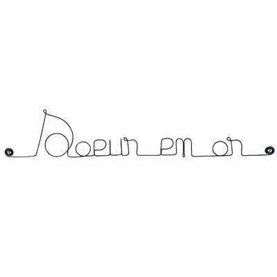 Gifts - Golden Sister Wire Wall Decoration - BIJOUX DE MUR
