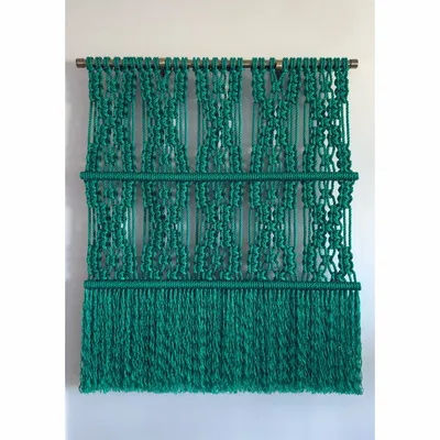 Tapestries - Green Handcrafted Macramé Wall Hanging - NŒULUXE