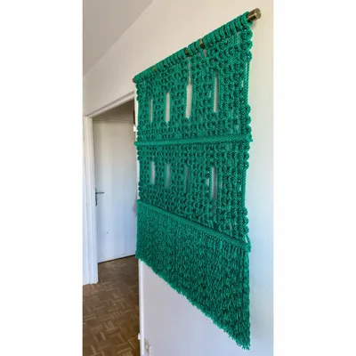 Tapestries - Green Handcrafted Macramé Wall Hanging - NŒULUXE