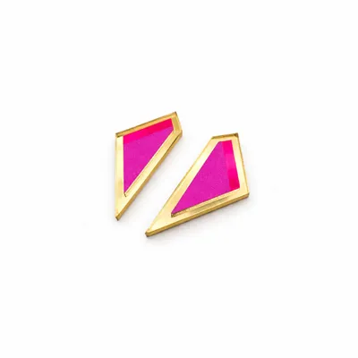 Bijoux - Boucles d'oreilles LOVE COLOR XL or - TELLMEE