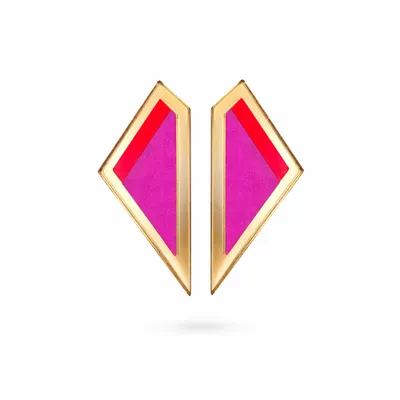 Bijoux - Boucles d'oreilles LOVE COLOR XL or - TELLMEE