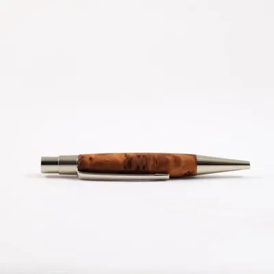 Pens and pencils - Berlin Mini Ballpoint Pen  – « Thuya Burl Wood » - ATELIER FESSELER