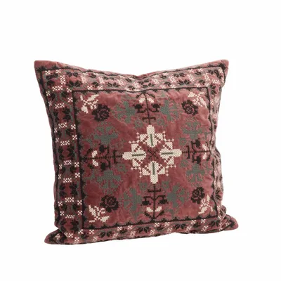 Couettes et oreillers  - Housse de coussin en velours brodé - MADAM STOLTZ