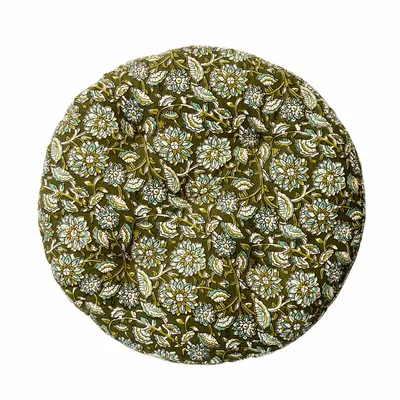 Tissus pour extérieurs - Coussinet rond en coton pour chaise - MADAM STOLTZ