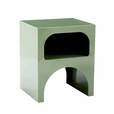 Autres tables  - Table d’appoint en métal avec étagère - MADAM STOLTZ