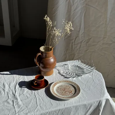 Plats et saladiers - Grande coupelle coquille stylisée en verre vintage D22 - OFFICE OBJETS