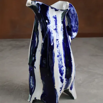 Ceramic - Carved Ceramic Jug - WOJCIECH DZIENNIAK ART