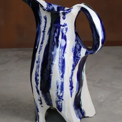Ceramic - Carved Ceramic Jug - WOJCIECH DZIENNIAK ART
