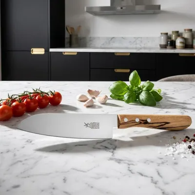 Knives - SANTOKU WINDMÜHLENMESSER KNIFE 16.5CM GLAZED BEECH - WINDMUHLENMESSER