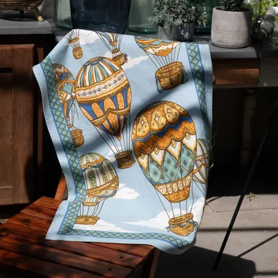 Kitchen linens - Montgolfières tea towel - BEAUVILLÉ