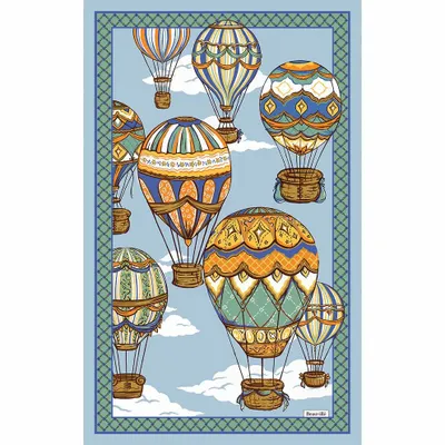 Kitchen linens - Montgolfières tea towel - BEAUVILLÉ