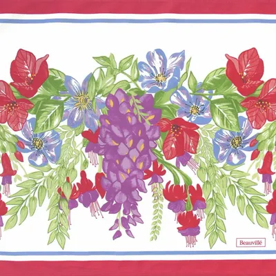 Linge de table textile - Set de table Bougainvilliers - BEAUVILLÉ