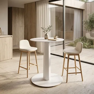 Other tables - ZIRCON STANDING DINING TABLE CENTER LEG - DECO-GEM