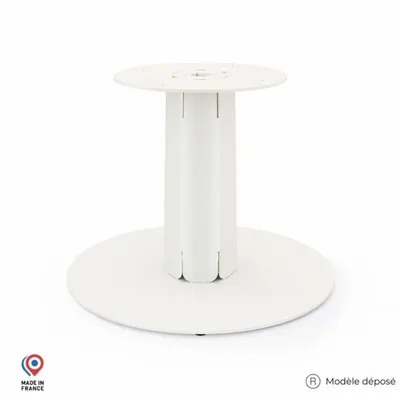 Tables basses - Pied de table basse central en acier zircon - DECO-GEM