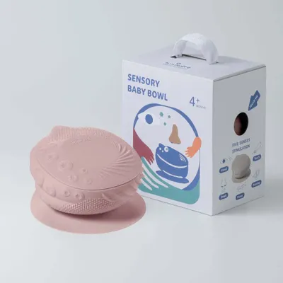 Repas pour enfant - Bol sensoriel bébé – Sel rose - MINIWARE AB