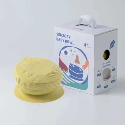 Repas pour enfant - Bol sensoriel bébé – Crème anglaise - MINIWARE AB