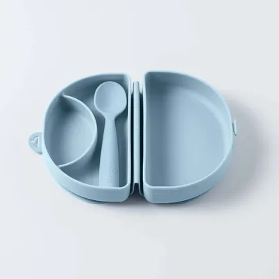 Repas pour enfant - Assiette Fold & Scoop – Chicorée/Chicorée - MINIWARE AB