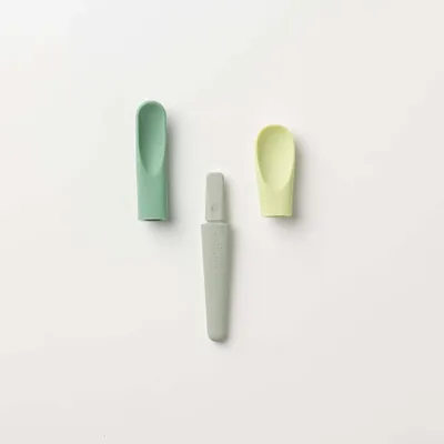 Repas pour enfant - Set de cuillères d’alimentation Pre2Pro Max – Énergie verte - MINIWARE AB