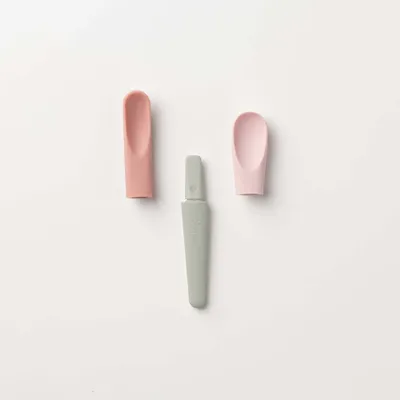 Repas pour enfant - Set de cuillères d’alimentation Pre2Pro Max – Antioxydant rose - MINIWARE AB