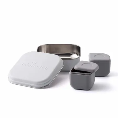 Repas pour enfant - GrowBento – Neige/Gris - MINIWARE AB