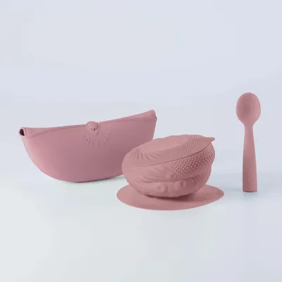 Repas pour enfant - Set de démarrage sensoriel – Framboise - MINIWARE AB