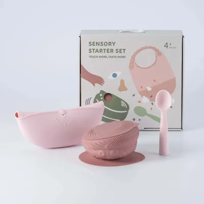 Repas pour enfant - Set de démarrage sensoriel – Framboise/Barbe à papa - MINIWARE AB