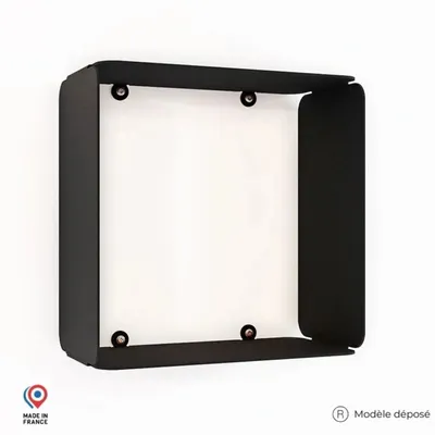 Decorative objects - AMBER STEEL CUBE WALL SHELF - DECO-GEM