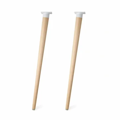 Dining Tables - High wooden table leg - 71.5 cm Alpha - Set of 2 legs - DECO-GEM