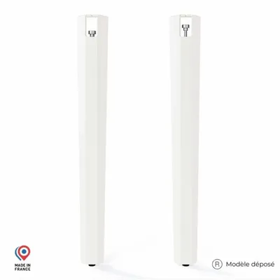 Consoles - PIED DE TABLE MANGE DEBOUT EN ACIER SAPHIR - LOT DE 2 PIEDS - DECO-GEM