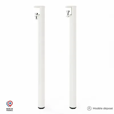 Console table - TOPAZ STEEL STANDING DINING TABLE LEG - SET OF 2 LEGS - DECO-GEM