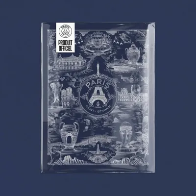 Services - Affiche PSG - Allégorie Parisienne sur fond blanc par Octave Marsal - ONEART ÉDITIONS