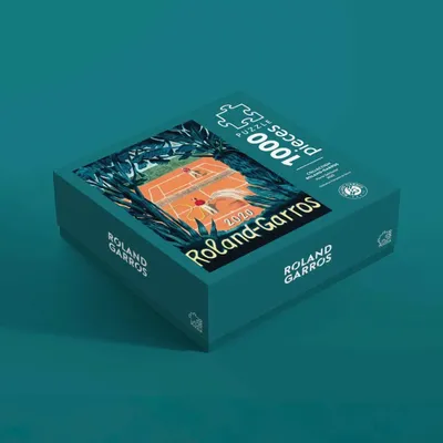Gifts - Roland-Garros 2020 poster puzzle by Pierre SEINTURIER (1000 pieces) - ONEART ÉDITIONS