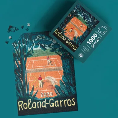 Gifts - Roland-Garros 2020 poster puzzle by Pierre SEINTURIER (1000 pieces) - ONEART ÉDITIONS
